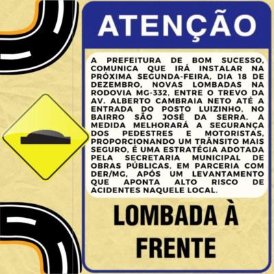 Instalação de lombada!