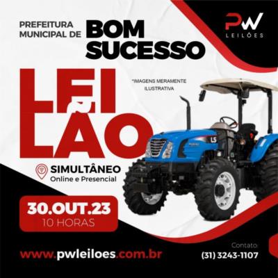 Participe do Leilão da Prefeitura Municipal de Bom Sucesso!