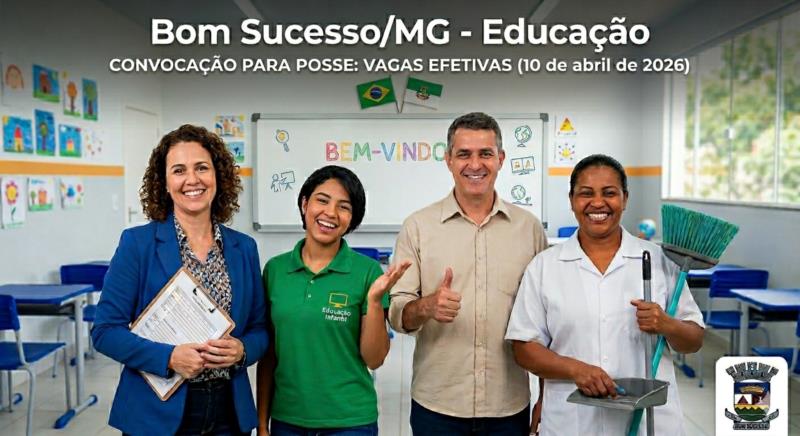 Educação: Prefeitura convoca candidatos para posse e escolha de lotação das vagas efetivas