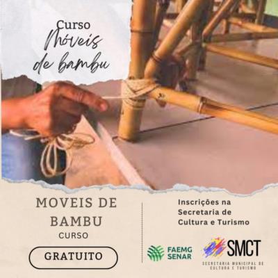 Curso Gratuito de MOVÉIS DE BAMBU! Vagas limitadas!