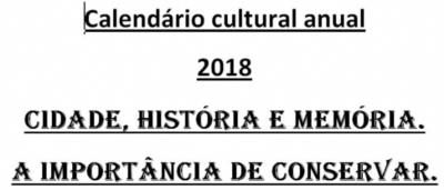 ACESSE O CALENDÁRIO CULTURAL DE 2018