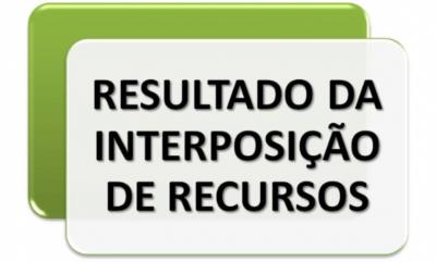 RESULTADO DA INTERPOSIÇÃO DE RECURSOS REFERENTE AO PROCESSO SELETIVO SIMPLIFICADO Nº 01/2017