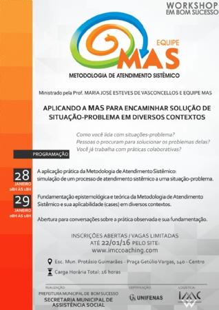 WORKSHOP EM BOM SUCESSO