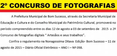  Regulamento do Concurso de fotografias  “Artesãos e seus trabalhos”