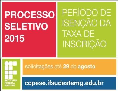 Processo Seletivo 2015