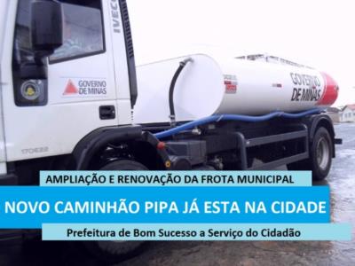 Novo caminhão PIPA já esta na cidade